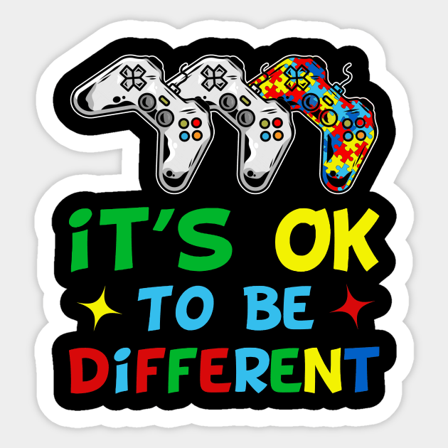 It's Ok To Be Different Control Puzzle Sticker by kimmygoderteart